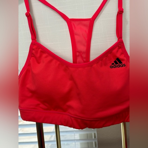 {SOLD} Adidas Strappy Hot Pink Sports Bra- Size Medium - Picture 5 of 6